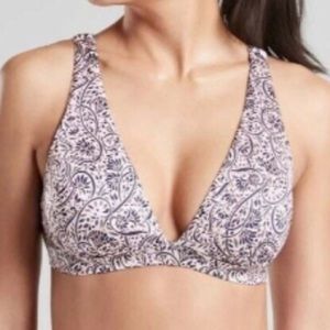 Athleta XXS Aqualuxe Batik Bikini Top